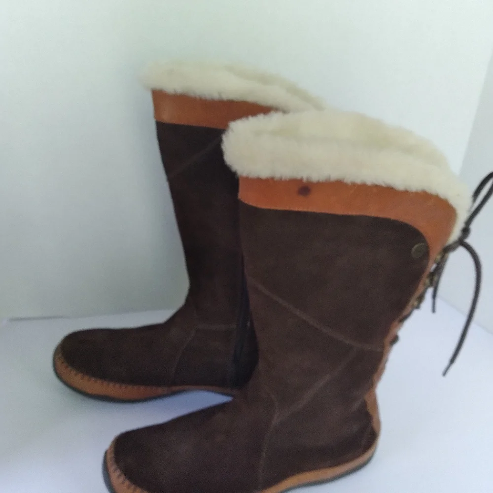 The North Face Abby II 200g Primaloft Insulated Women Brown Round Toe Snow Boots